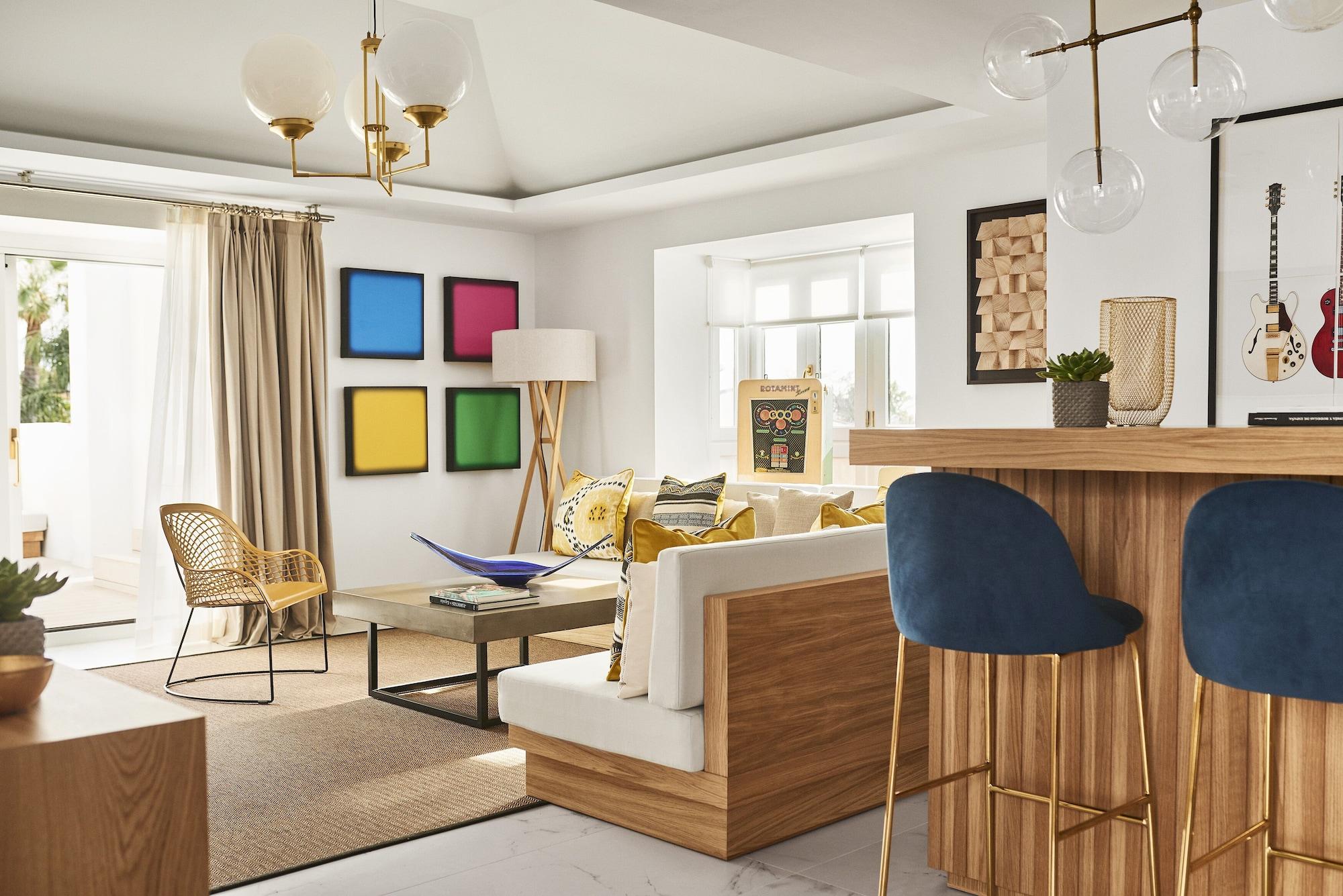 Nobu Hotel Marbella Esterno foto 3D rendering of a living room